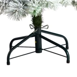 5ft. Pre-Lit Flocked Oregon Pine Artificial Christmas Tree, Clear Lights -Michaels X-Mas Decor D478902S 6