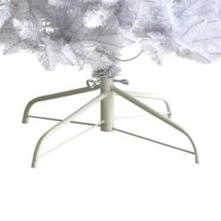 8ft. Pre-Lit White Artificial Christmas Tree, Warm White LED Lights -Michaels X-Mas Decor D478910S 6