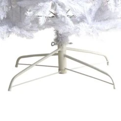 11ft. Pre-Lit Slim White Artificial Christmas Tree, Warm White LED Lights 19 11ft. Pre-Lit Slim White Artificial Christmas Tree, Warm White LED Lights -Michaels X-Mas Decor D478913S 6