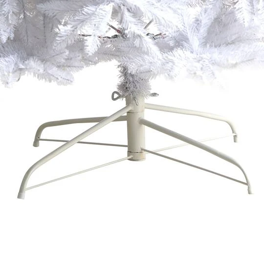 11ft. Pre-Lit Slim White Artificial Christmas Tree, Warm White LED Lights 9 11ft. Pre-Lit Slim White Artificial Christmas Tree, Warm White LED Lights - Image 7