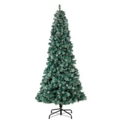 9ft. Pre-Lit Frosted British Columbia Mountain Pine Artificial Christmas Tree, Clear Lights -Michaels X-Mas Decor D478951S 3