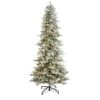 9.5ft. Pre-Lit Slim Flocked Nova Scotia Spruce Artificial Christmas Tree, White LED Lights 1 9.5ft. Pre-Lit Slim Flocked Nova Scotia Spruce Artificial Christmas Tree, White LED Lights -Michaels X-Mas Decor D478954S 1
