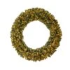 6ft. Clear LED Lights Flocked Artificial Christmas Wreath With Pinecones 1 6ft. Clear LED Lights Flocked Artificial Christmas Wreath With Pinecones -Michaels X-Mas Decor D478996S 1