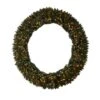 6ft. Clear LED Lights Flocked Artificial Christmas Wreath With Pinecones & Berries -Michaels X-Mas Decor D478998S 1