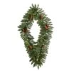 3ft. White LED Lights Holiday Geometric Christmas Diamond Wreath With Pinecones -Michaels X-Mas Decor D479002S 1