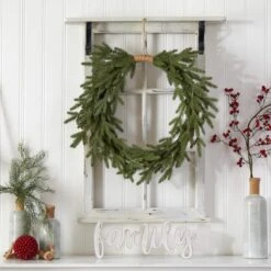 24" Pre-Lit Holiday Christmas Cascading Pine Wreath 15 24" Pre-Lit Holiday Christmas Cascading Pine Wreath -Michaels X-Mas Decor D479012S 5