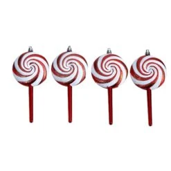 4ct. 7" Shatterproof Christmas Candy Cane Deluxe Ornaments -Michaels X-Mas Decor D479031S 1 1