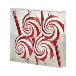 4ct. 7" Shatterproof Christmas Candy Cane Deluxe Ornaments -Michaels X-Mas Decor D479031S 5
