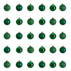 30ct. 2.5" Green Shatterproof Christmas Ornaments 8 30ct. 2.5" Green Shatterproof Christmas Ornaments -Michaels X-Mas Decor D479039S 1 1