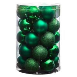 30ct. 2.5" Green Shatterproof Christmas Ornaments 10 30ct. 2.5" Green Shatterproof Christmas Ornaments -Michaels X-Mas Decor D479039S 3