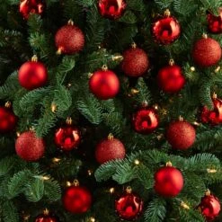 30ct. 2.5" Red Shatterproof Christmas Ornaments 11 30ct. 2.5" Red Shatterproof Christmas Ornaments -Michaels X-Mas Decor D479040S 4