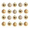20ct. 3" Gold Shatterproof Christmas Ornaments -Michaels X-Mas Decor D479046S 1