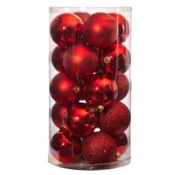 20ct. 3" Red Shatterproof Christmas Ornaments 10 20ct. 3" Red Shatterproof Christmas Ornaments -Michaels X-Mas Decor D479049S 3