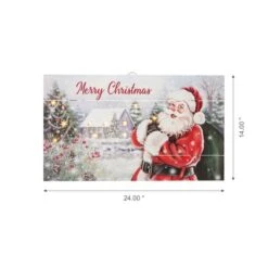 Glitzhome® 24" LED Wooden Santa Wall Décor -Michaels X-Mas Decor D479422S 7