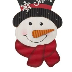 Glitzhome® 19" Lighted Snowman Wall Décor -Michaels X-Mas Decor D479425S 5