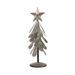 Glitzhome® Galvanized Metal Christmas Tree Table Décor Set 13 Glitzhome® Galvanized Metal Christmas Tree Table Décor Set -Michaels X-Mas Decor D479432S 5