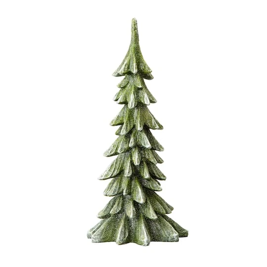 Glitzhome® 14.75" Green Christmas Tree Table Décor 4 Glitzhome® 14.75" Green Christmas Tree Table Décor - Image 2