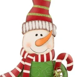 Glitzhome® 3ft. Metal Snowman & Santa Yard Stake Set -Michaels X-Mas Decor D479447S 6