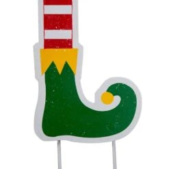 Glitzhome® 23" Metal Believe Yard Stake Set -Michaels X-Mas Decor D479449S 4