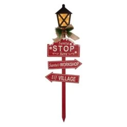 Glitzhome® 3.5ft. LED Christmas Yard Stake With Timer -Michaels X-Mas Decor D479451S 3