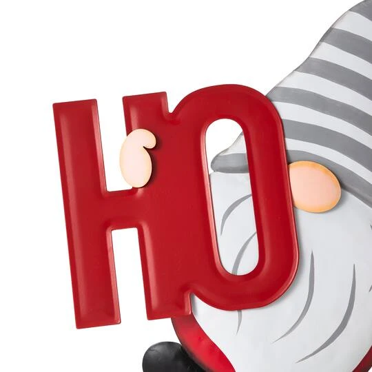 Glitzhome® 51" Metal Ho Ho Ho Gnome Yard Stake 8 Glitzhome® 51" Metal Ho Ho Ho Gnome Yard Stake - Image 6