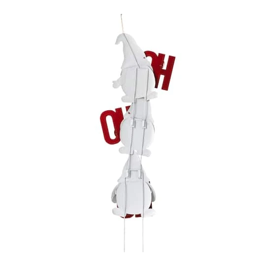 Glitzhome® 51" Metal Ho Ho Ho Gnome Yard Stake 11 Glitzhome® 51" Metal Ho Ho Ho Gnome Yard Stake - Image 9