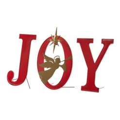 Glitzhome® 3.5ft. LED Metal Joy Angel Yard Stake Set With Timer -Michaels X-Mas Decor D479461S 4