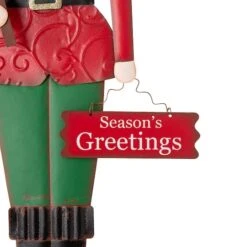 Glitzhome® 3ft. Metal Nutcracker Yard Stake 16 Glitzhome® 3ft. Metal Nutcracker Yard Stake -Michaels X-Mas Decor D479462S 5