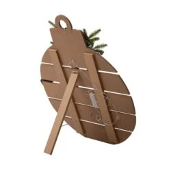 Glitzhome® 30" Lighted Round Wooden Snowman Porch Décor With Timer -Michaels X-Mas Decor D479470S 8