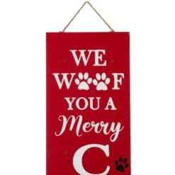 Glitzhome® 3.5ft. Lighted Dog Christmas Porch Sign With Timer -Michaels X-Mas Decor D479479S 8