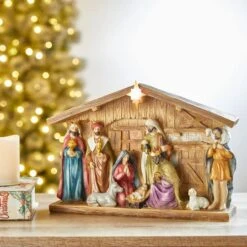 Glitzhome® 9" Nativity Décor -Michaels X-Mas Decor D479485S 2