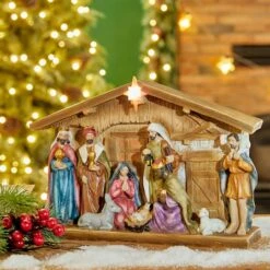 Glitzhome® 9" Nativity Décor -Michaels X-Mas Decor D479485S 3