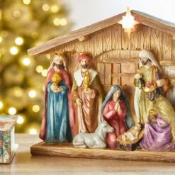 Glitzhome® 9" Nativity Décor -Michaels X-Mas Decor D479485S 4