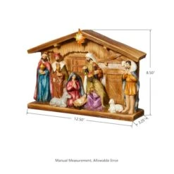 Glitzhome® 9" Nativity Décor -Michaels X-Mas Decor D479485S 7
