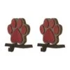 Glitzhome® Paw Print Christmas Stocking Holder Set -Michaels X-Mas Decor D479511S 1