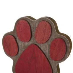 Glitzhome® Paw Print Christmas Stocking Holder Set -Michaels X-Mas Decor D479511S 7