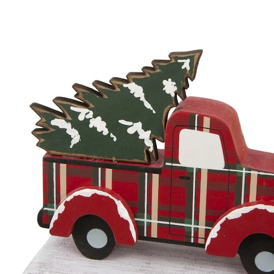 Glitzhome® Red Truck Stocking Holder Set 9 Glitzhome® Red Truck Stocking Holder Set - Image 7