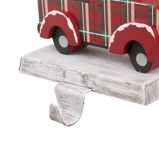 Glitzhome® Red Truck Stocking Holder Set 10 Glitzhome® Red Truck Stocking Holder Set - Image 8