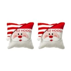 Glitzhome® Hooked 3D Santa Throw Pillow Set 12 Glitzhome® Hooked 3D Santa Throw Pillow Set -Michaels X-Mas Decor D479529S 11 1