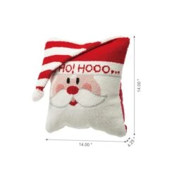Glitzhome® Hooked 3D Santa Throw Pillow Set 17 Glitzhome® Hooked 3D Santa Throw Pillow Set -Michaels X-Mas Decor D479529S 6