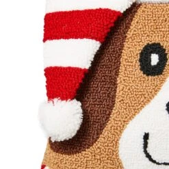 Glitzhome® Hooked 3D Woof Throw Pillow 16 Glitzhome® Hooked 3D Woof Throw Pillow -Michaels X-Mas Decor D479537S 5