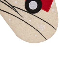 Glitzhome® 21" Red Truck Embroidered Linen Stocking, Set Of 2 -Michaels X-Mas Decor D479588S 5