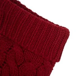Glitzhome® 24" Red Knitted Polyester Christmas Stocking With Pom Pom, 2ct. 15 Glitzhome® 24" Red Knitted Polyester Christmas Stocking With Pom Pom, 2ct. -Michaels X-Mas Decor D479603S 5