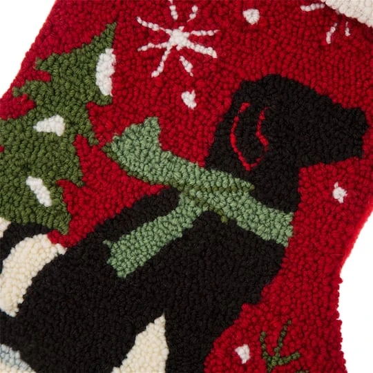 Glitzhome® 20" Dog Hooked Stockings, 2ct. 10 Glitzhome® 20" Dog Hooked Stockings, 2ct. - Image 8