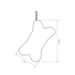 Glitzhome® 12.5" Bone Shape Hooked Stockings, 2ct. -Michaels X-Mas Decor D479611S 8