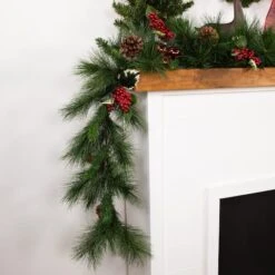 Northlight 9ft. Artificial White Valley Pine With Pine Cones Garland -Michaels X-Mas Decor D491008S 16