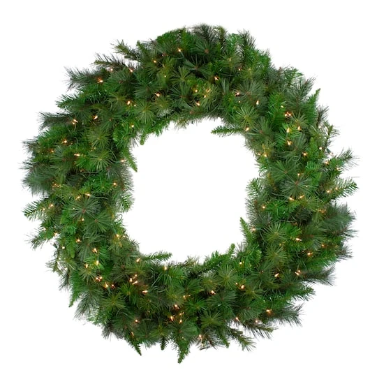 Northlight 60" Pre-Lit Artificial Canyon Pine Wreath 3 Northlight 60" Pre-Lit Artificial Canyon Pine Wreath