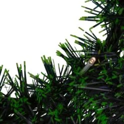 Northlight 17" Pre-Lit LED Green Tinsel Artificial Wreath With Bow -Michaels X-Mas Decor D491024S 5