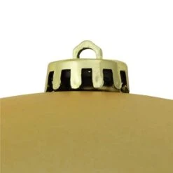 Northlight 8" Vegas Gold Matte Shatterproof Ball Ornament -Michaels X-Mas Decor D491043S 2