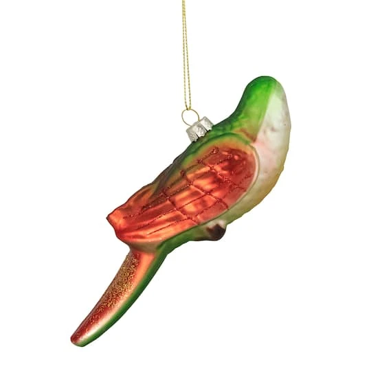 Northlight Yellow And Red Matte Parrot Glass Ornament 7 Northlight Yellow And Red Matte Parrot Glass Ornament - Image 5